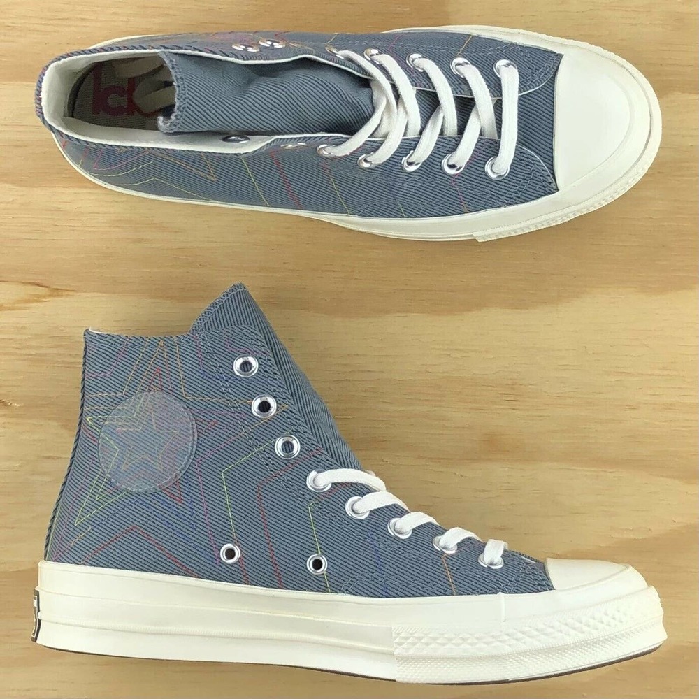Converse Chuck Taylor 70 High Top Blue Sneakers Sz - Picture 3 of 9